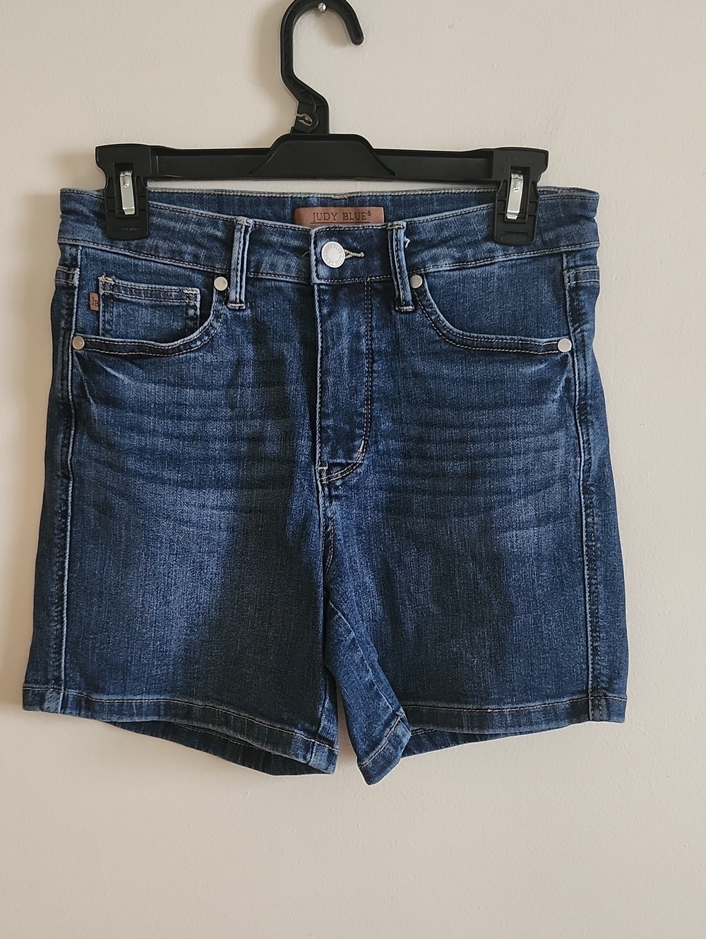 Judy Blue Medium Blue Stretch Denim Jean Shorts Womens Medium